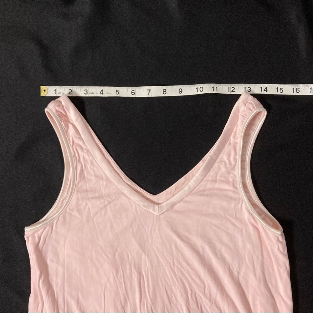 Faceplant Dreamwear Pastel Pink V-Neck Sleeveless Tank Nightgown Size Small - Picture 9 of 16